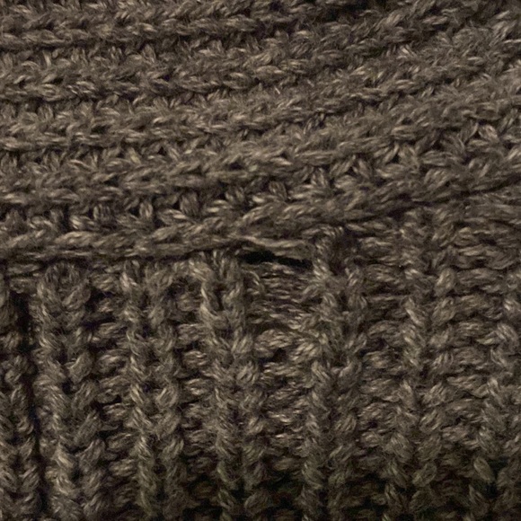 Gently used dark grey boys sweater cardigan/ size M - Picture 3 of 5